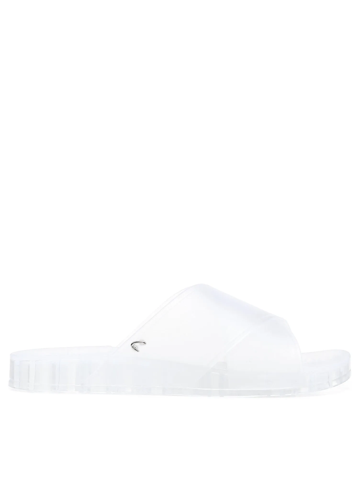 Sam Edelman Jelly Jaylee Colorblock Translucent Slip On Slide Sandals White
