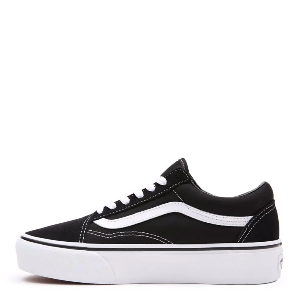 Scarpe Donna VANS Sneakers Old Skool Platform colore Nero e Bianco
