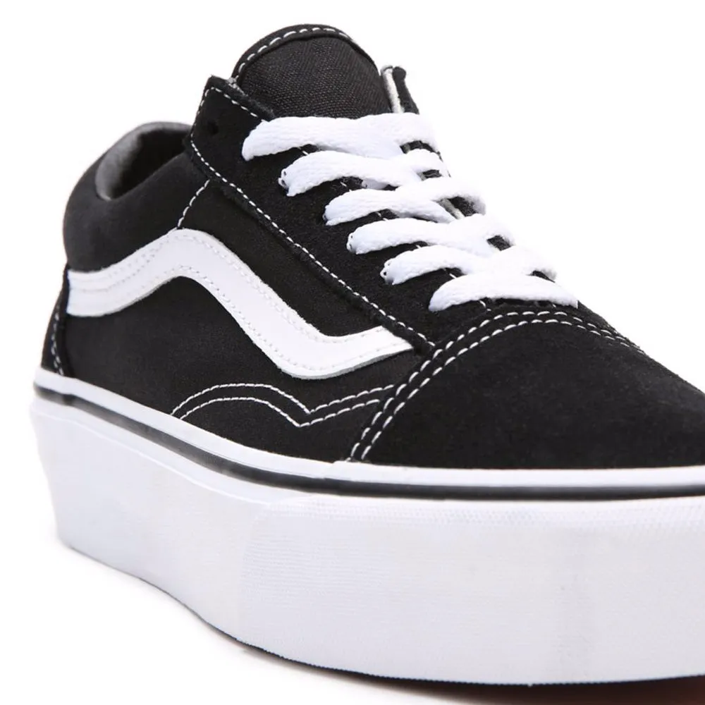 Scarpe Donna VANS Sneakers Old Skool Platform colore Nero e Bianco