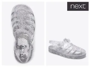 Silver Glitter Shoes