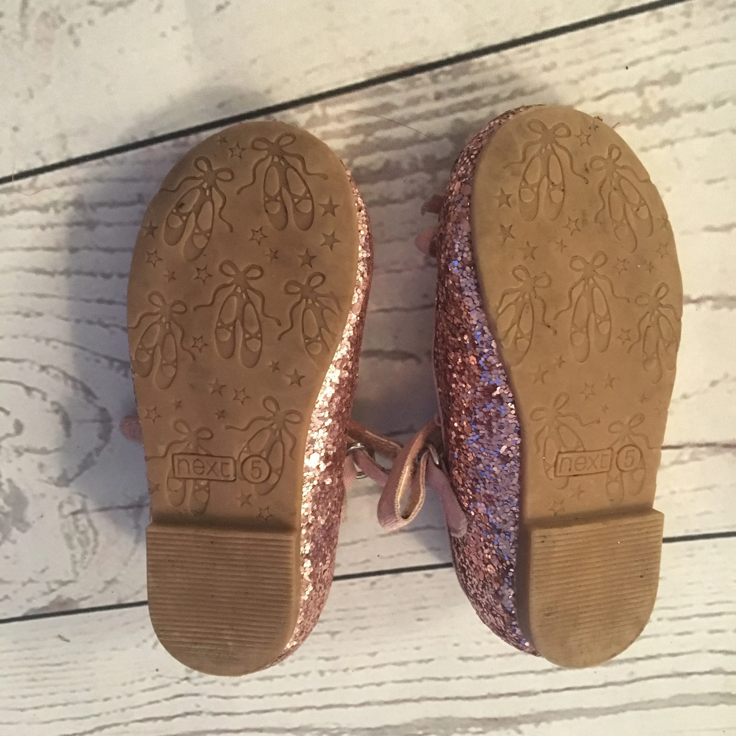 Size 5 Pink Glitter Party Shoes