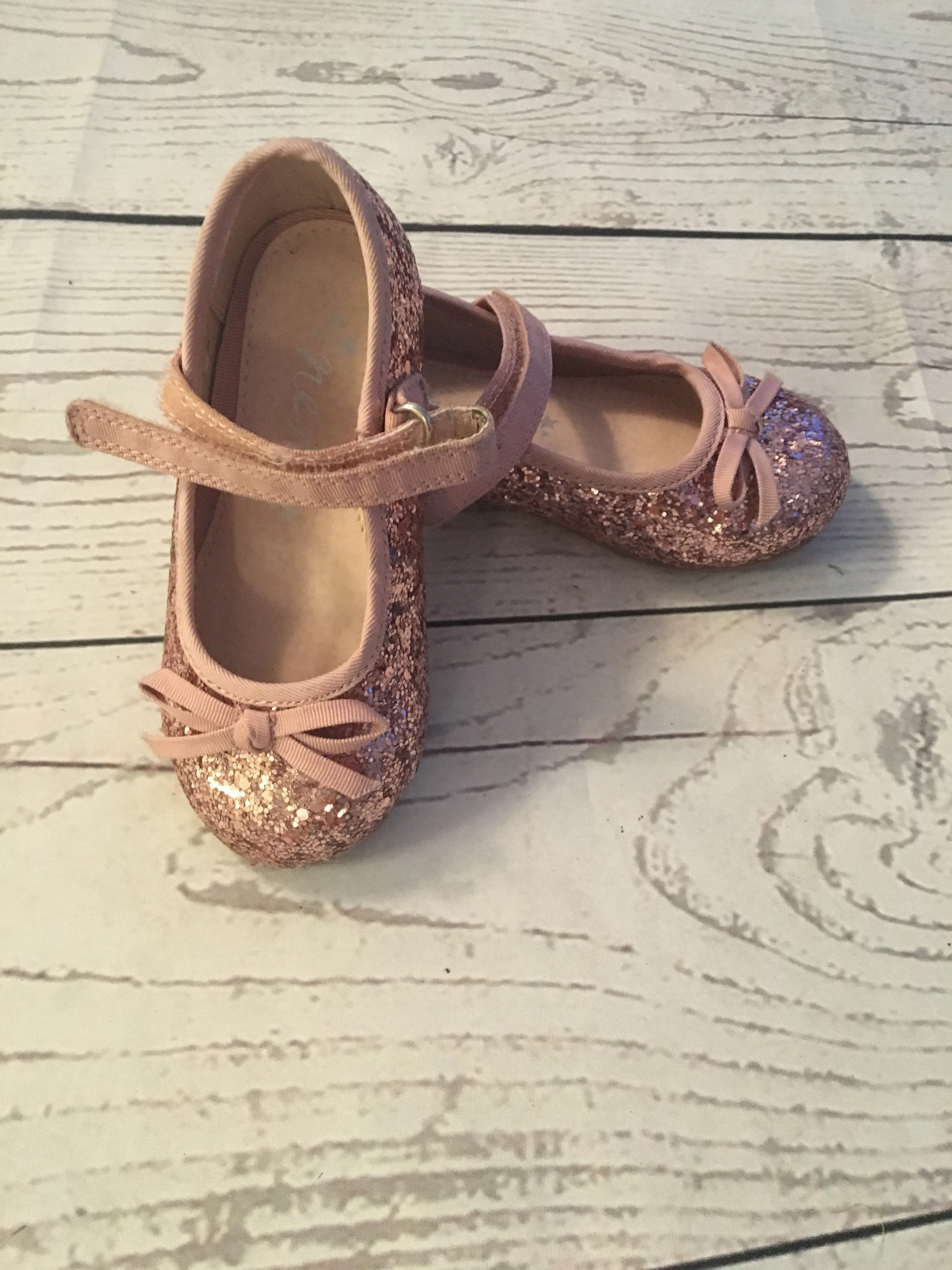 Size 5 Pink Glitter Party Shoes