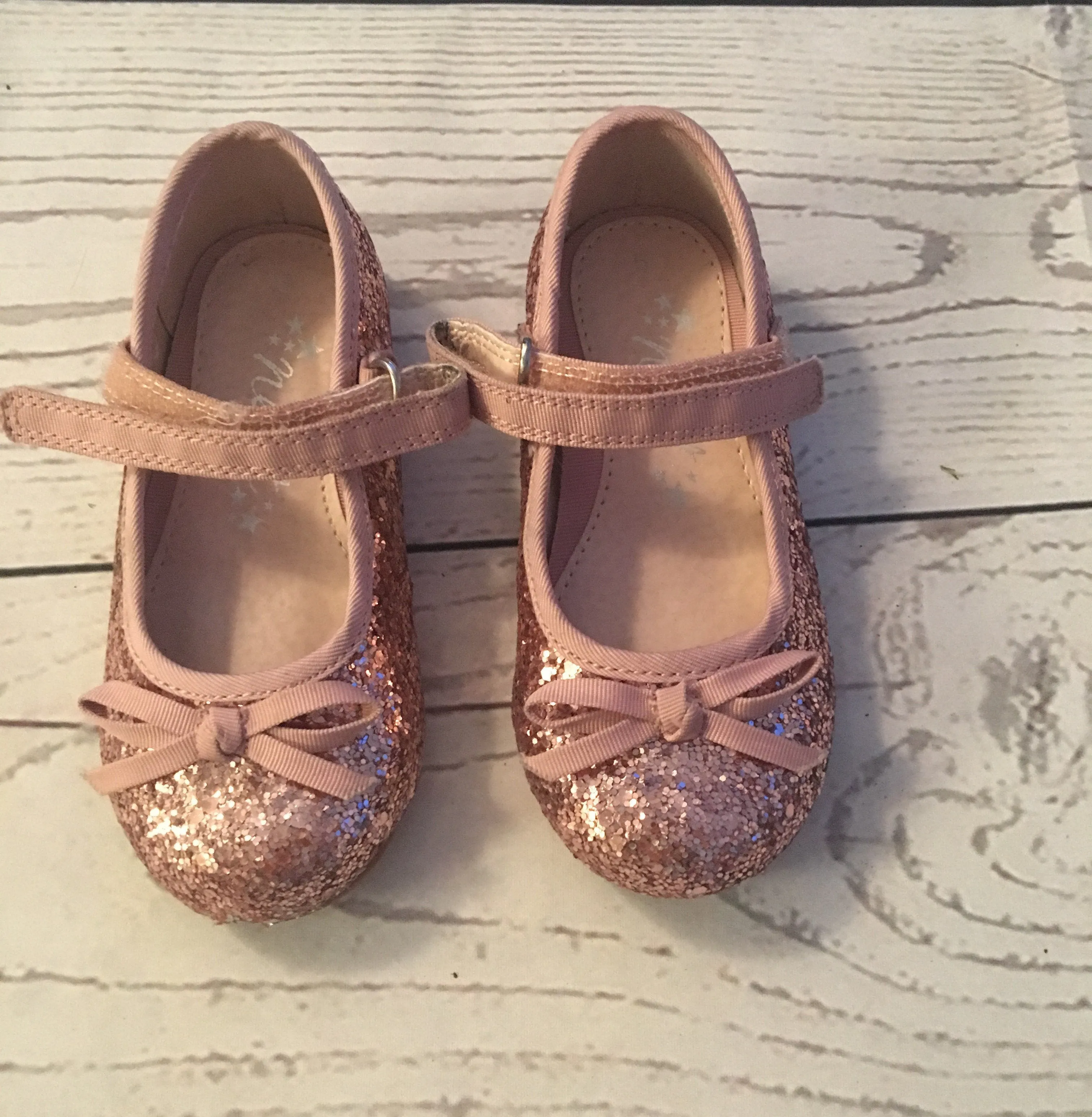 Size 5 Pink Glitter Party Shoes