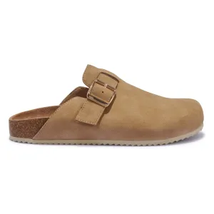 SODA1 BUCKLE DETAIL SLIP ON FLAT MULE