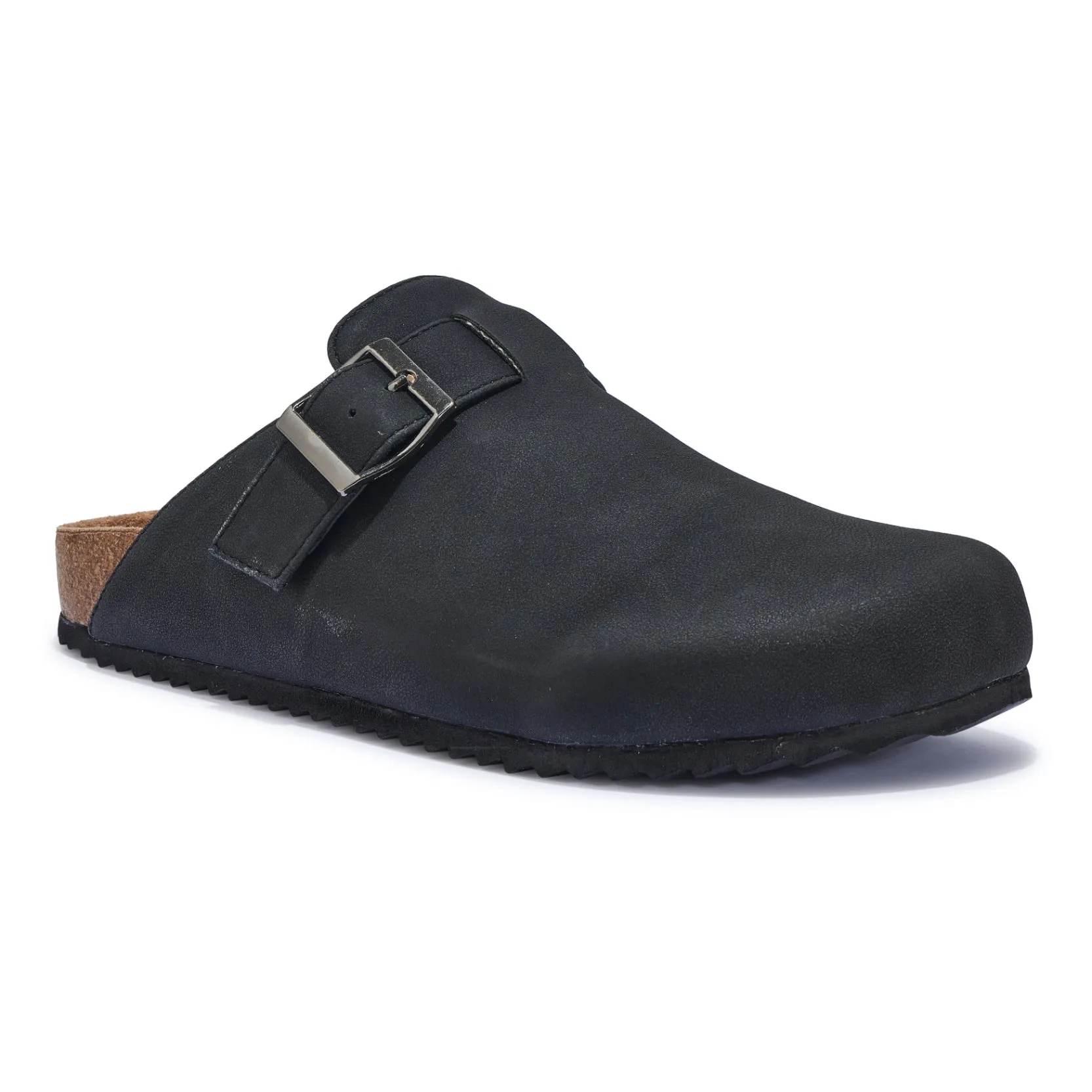 SODA1 BUCKLE DETAIL SLIP ON FLAT MULE