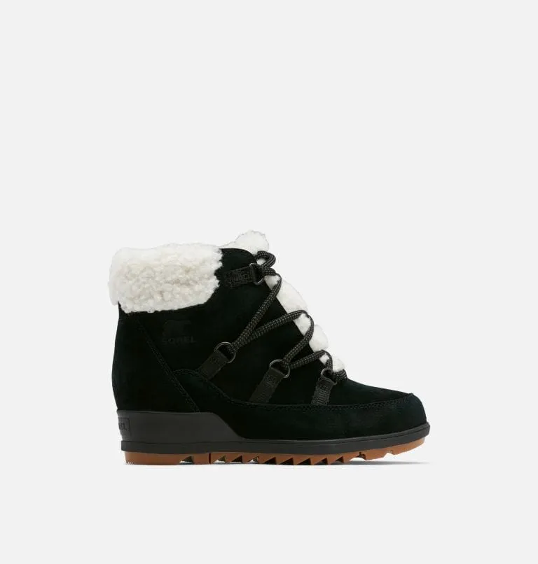 Sorel Women's Evie Cozy Lace Boots- Black Jet