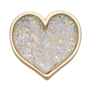Sparkly Glitter Heart Jibbitz