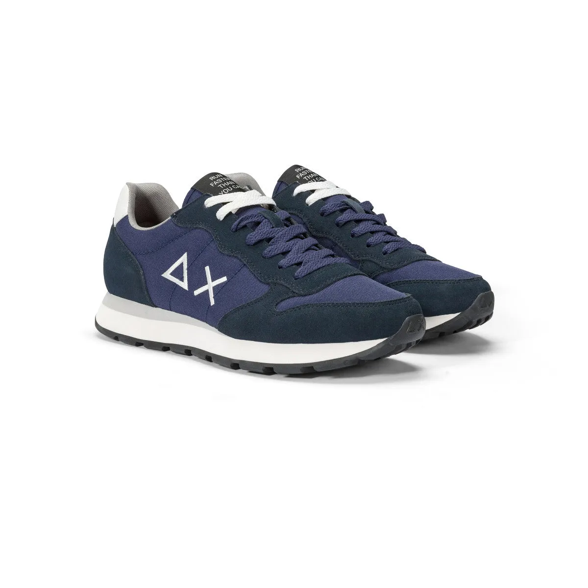 SUN68 TOM SOLID NAVY BLUE SNEAKERS FOR MEN