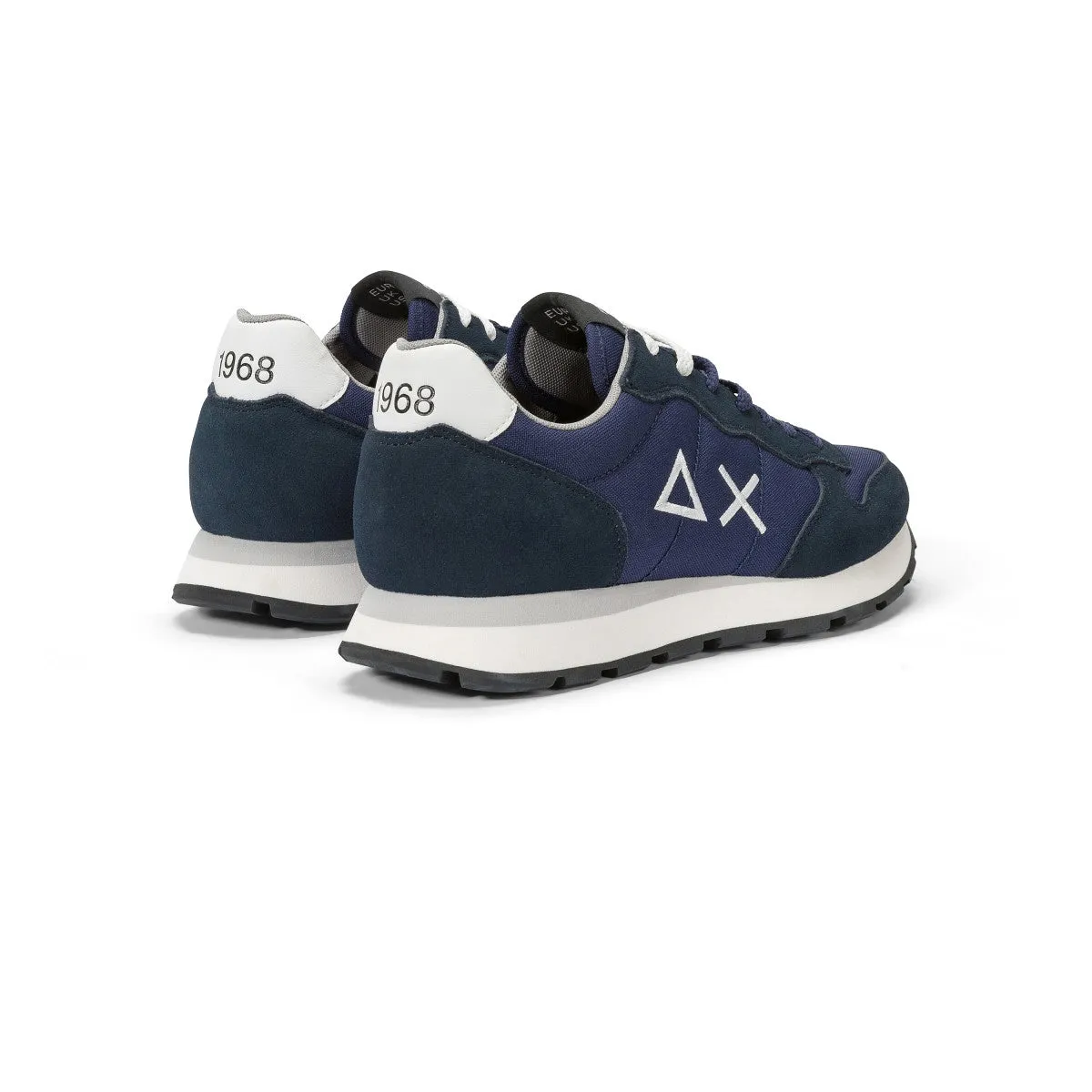 SUN68 TOM SOLID NAVY BLUE SNEAKERS FOR MEN