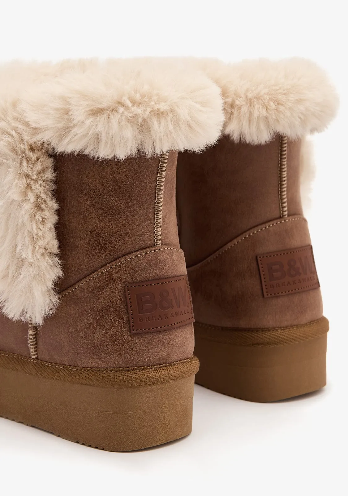 Tan Plush High Australian Boots