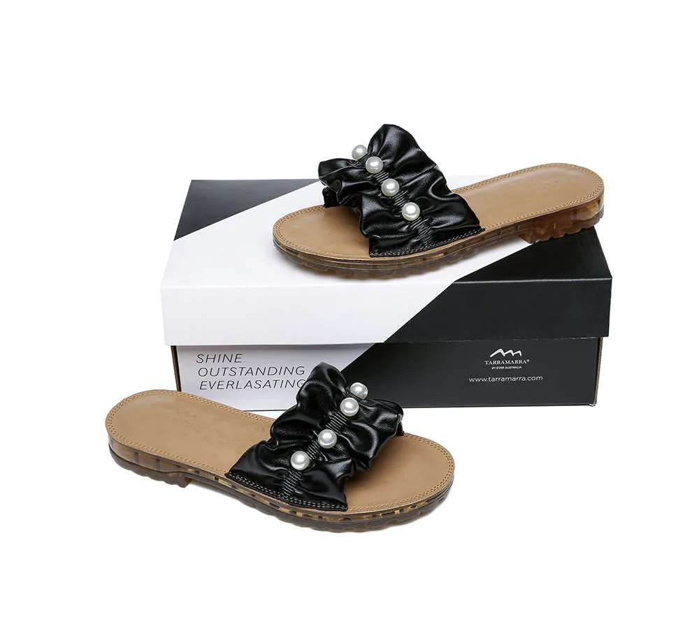 TARRAMARRA® Women Leather Flat Slides Linita