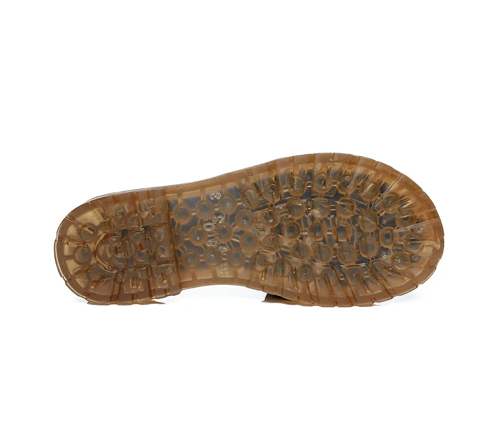 TARRAMARRA® Women Leather Flat Slides Linita