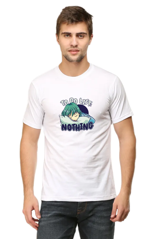To Do List Nothing Printed T-shirt for men
