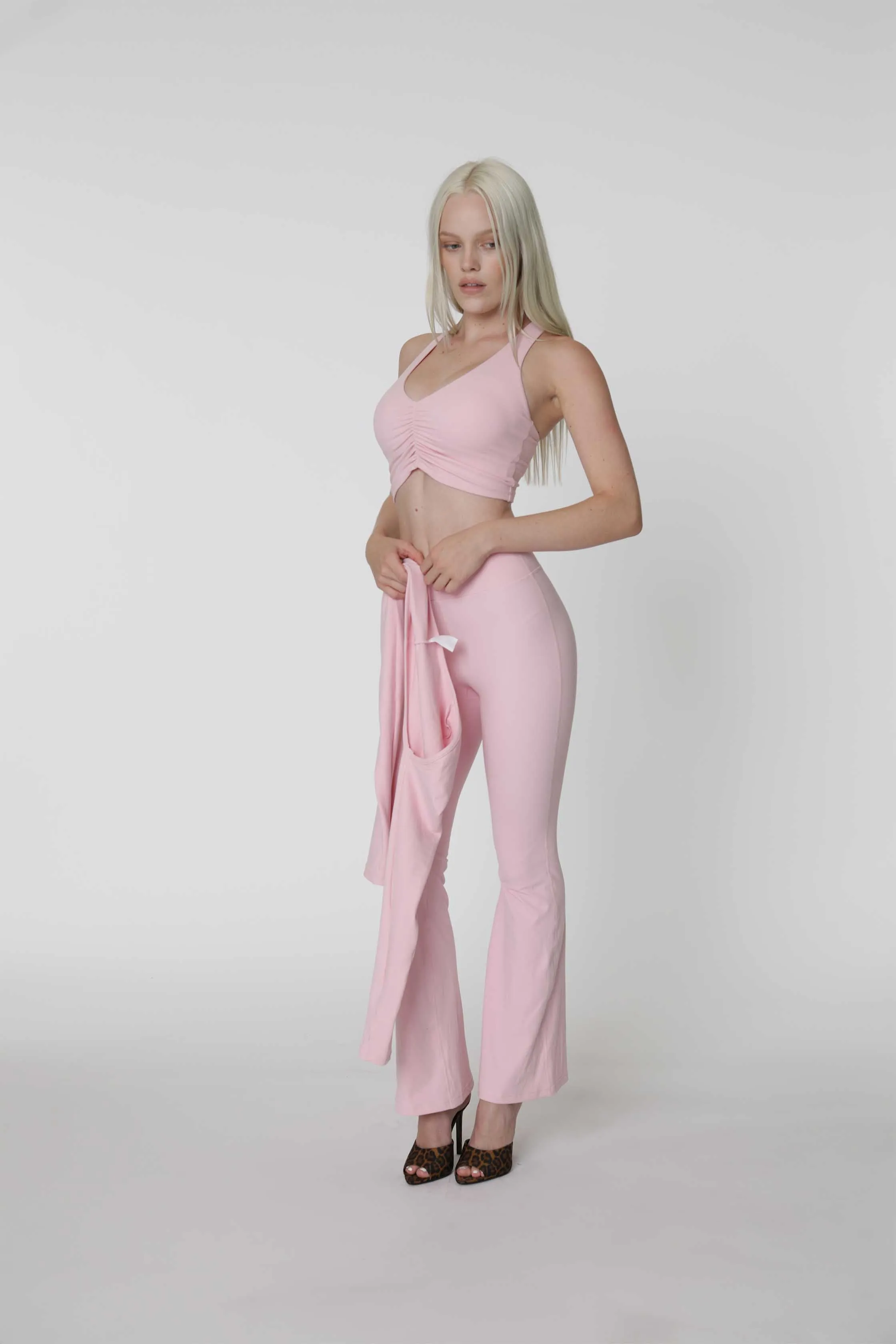 TRAIN FLARE LEGGING BALLET PINK