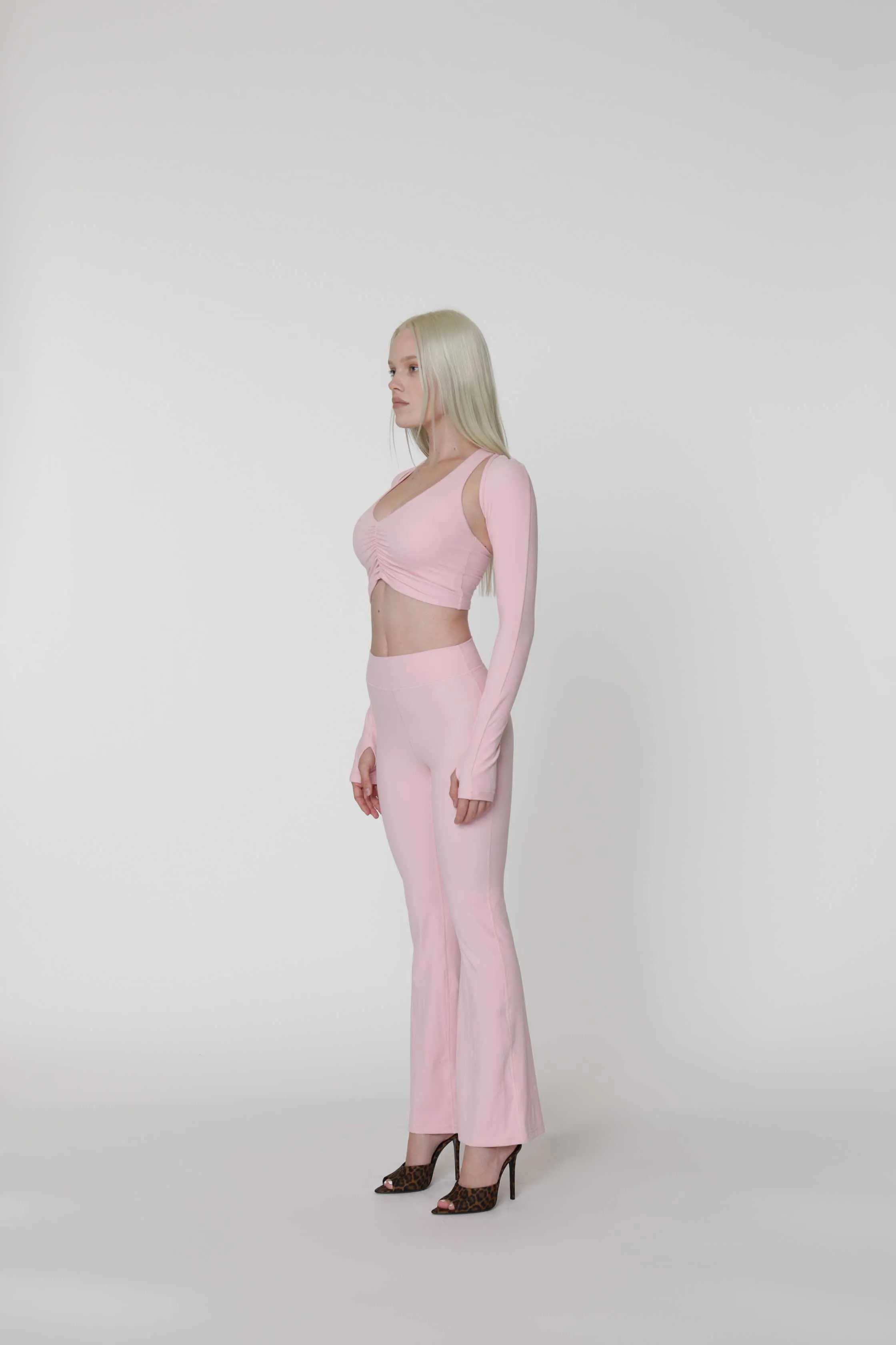 TRAIN FLARE LEGGING BALLET PINK
