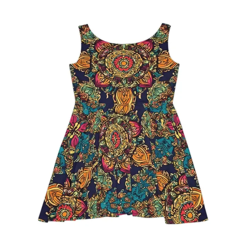 Twirl in an Intricately Designed Indian Skater Dress