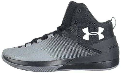 Under Armour Men's Rocket 3 Basketball Shoe, Black (005)/Zinc Gray, 9.5
