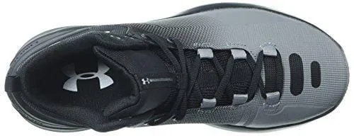 Under Armour Men's Rocket 3 Basketball Shoe, Black (005)/Zinc Gray, 9.5