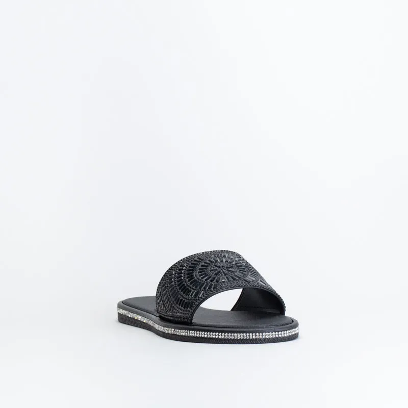 Unreal Women Jelly Mule With Diamante _ 150543