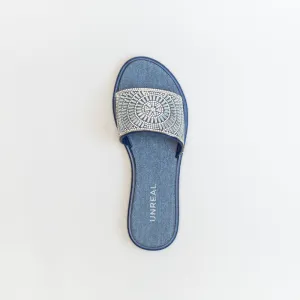 Unreal Women Jelly Mule With Diamante _ 150543