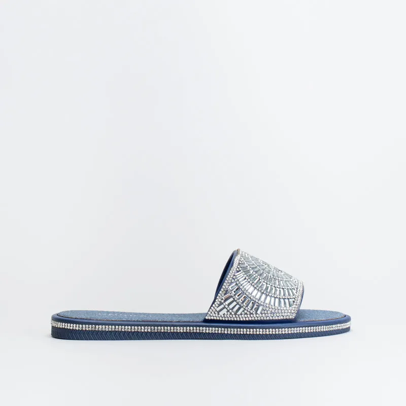 Unreal Women Jelly Mule With Diamante _ 150543