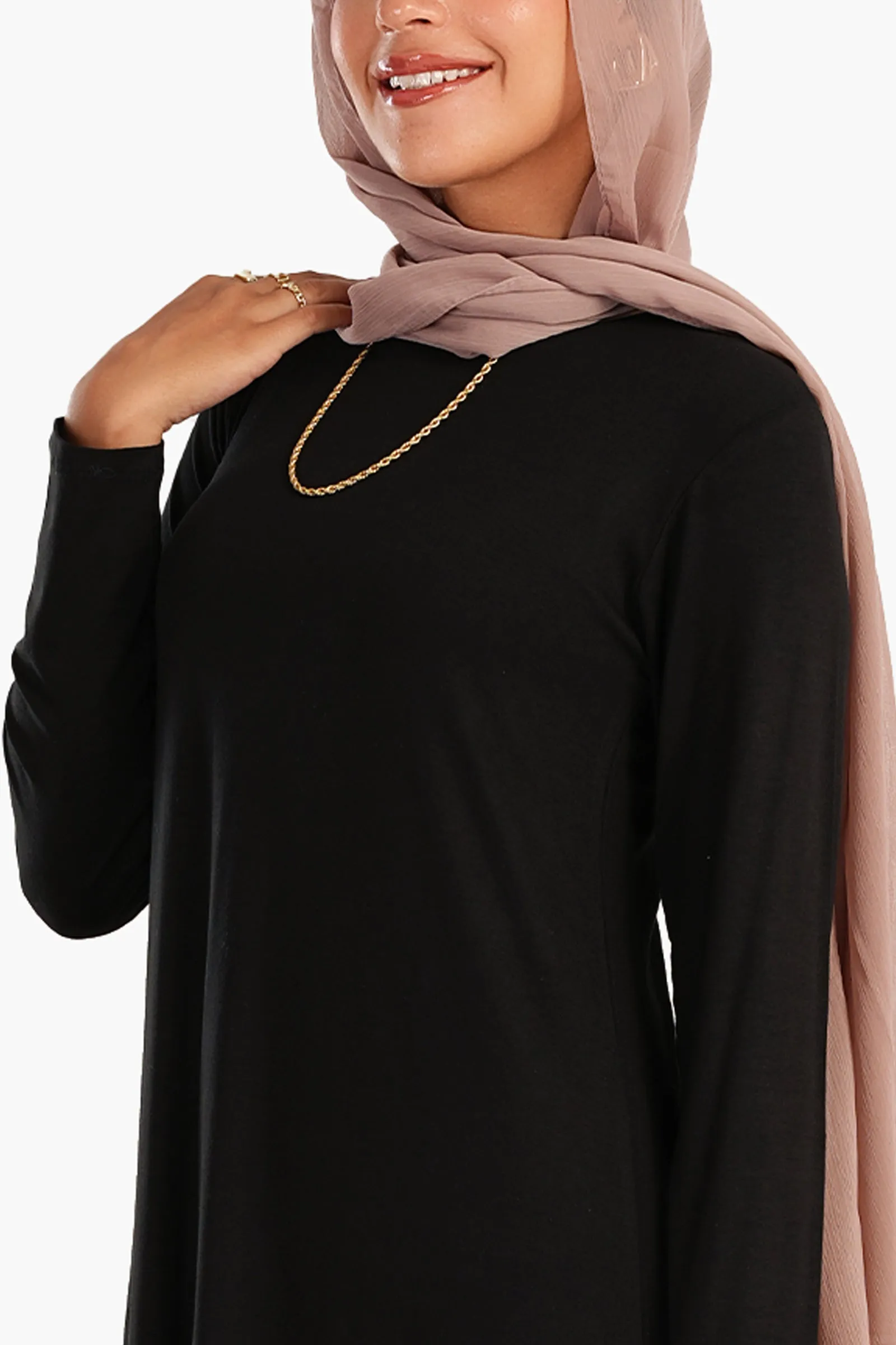 Viscose Round Neck Dress