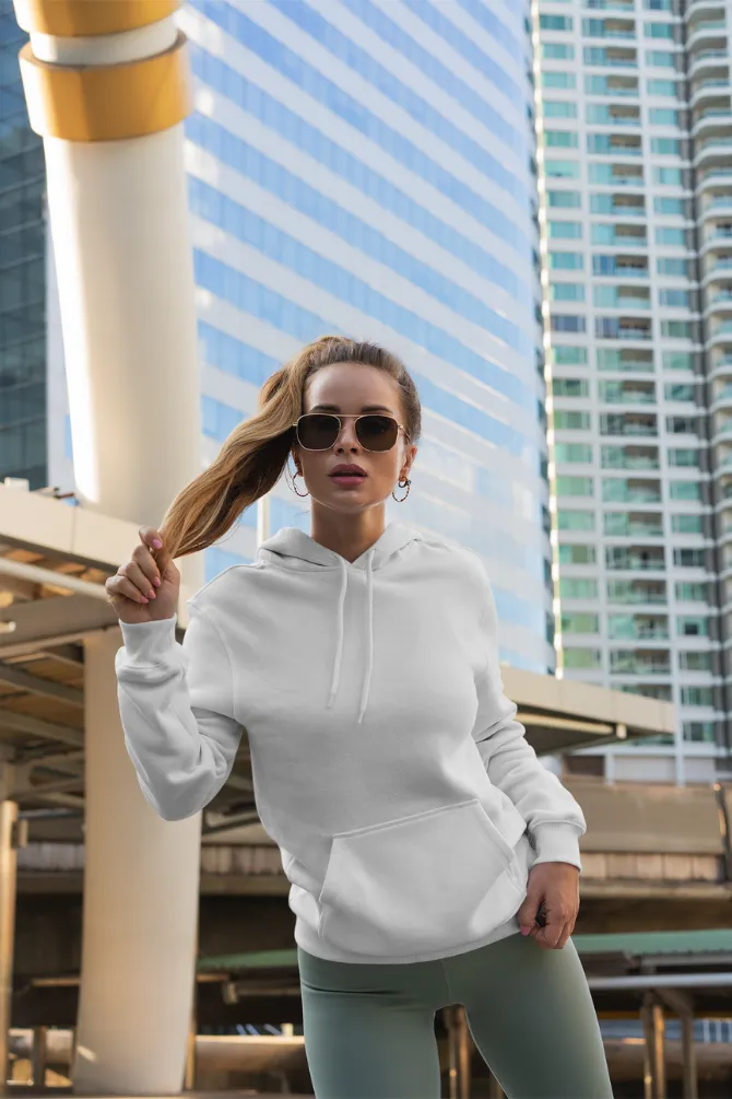 White Hoodie for women