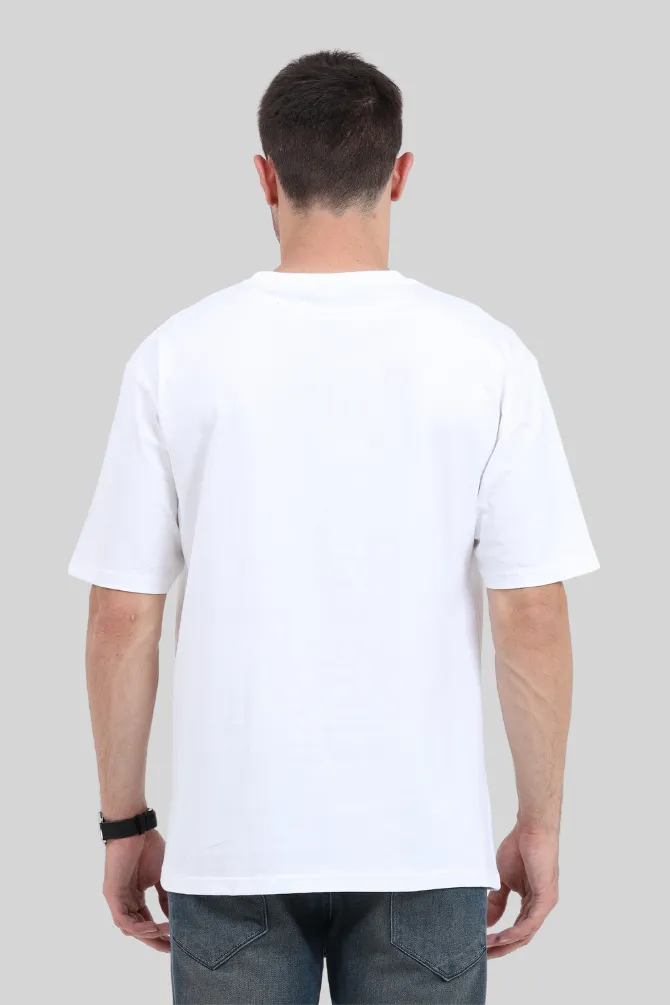 White Lightweight Oversized T-shirt for men