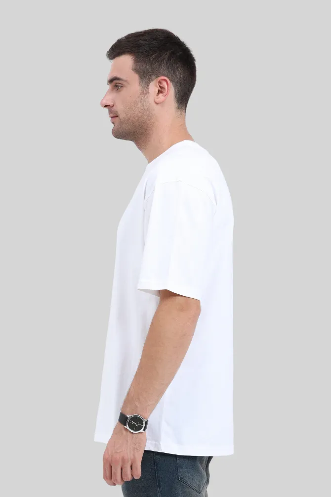 White Lightweight Oversized T-shirt for men