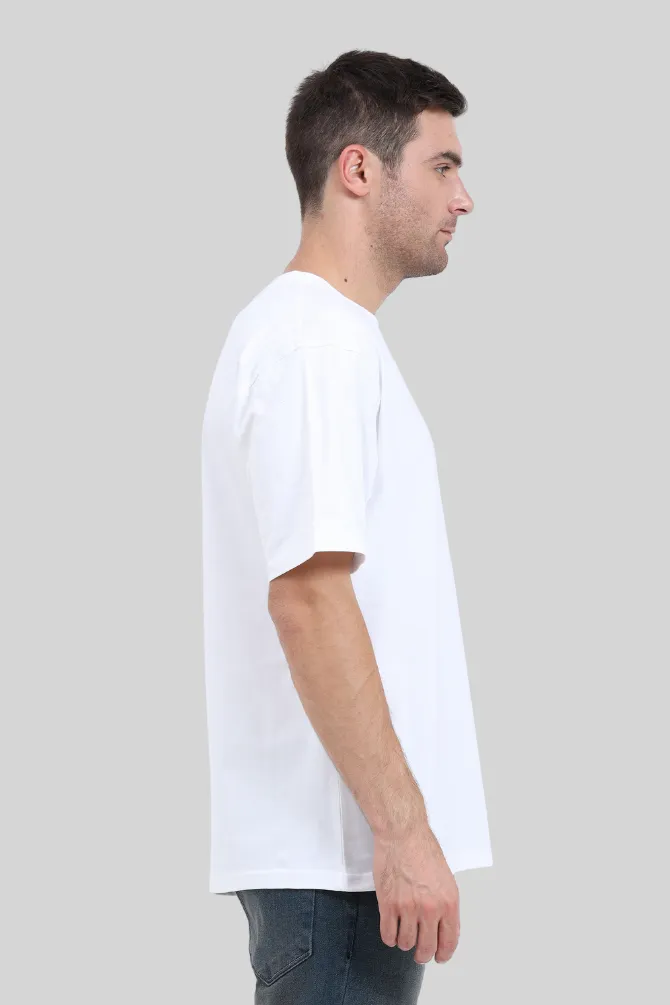 White Lightweight Oversized T-shirt for men