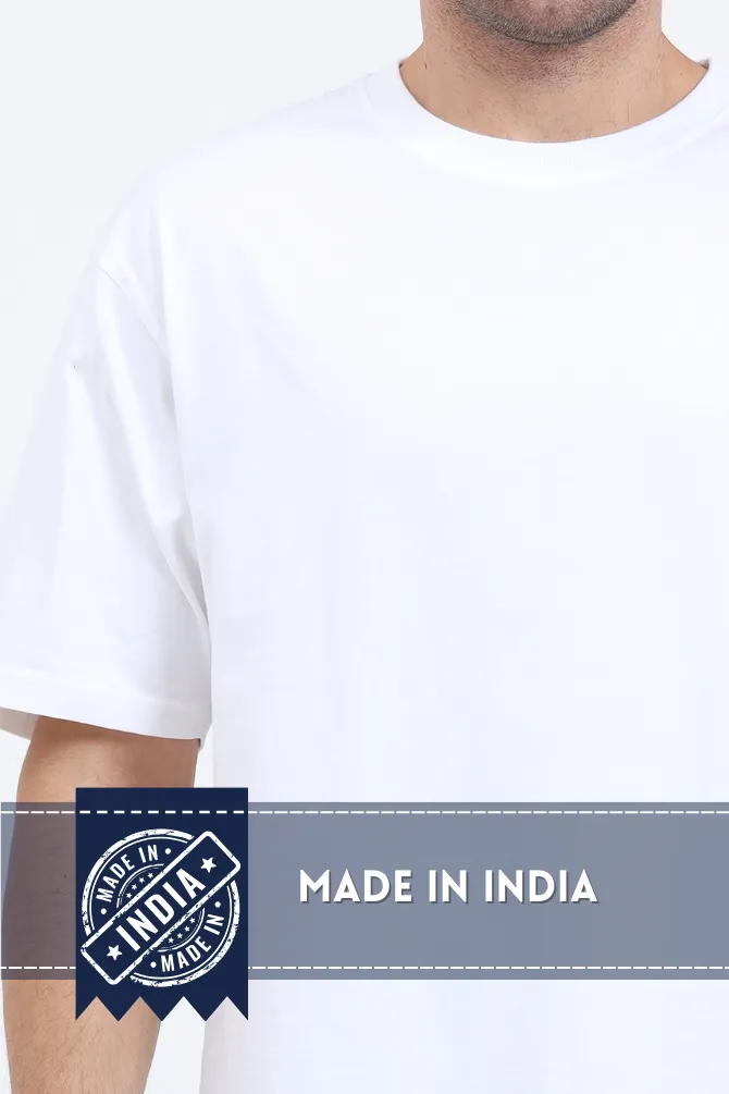 White Lightweight Oversized T-shirt for men