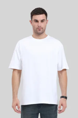 White Lightweight Oversized T-shirt for men