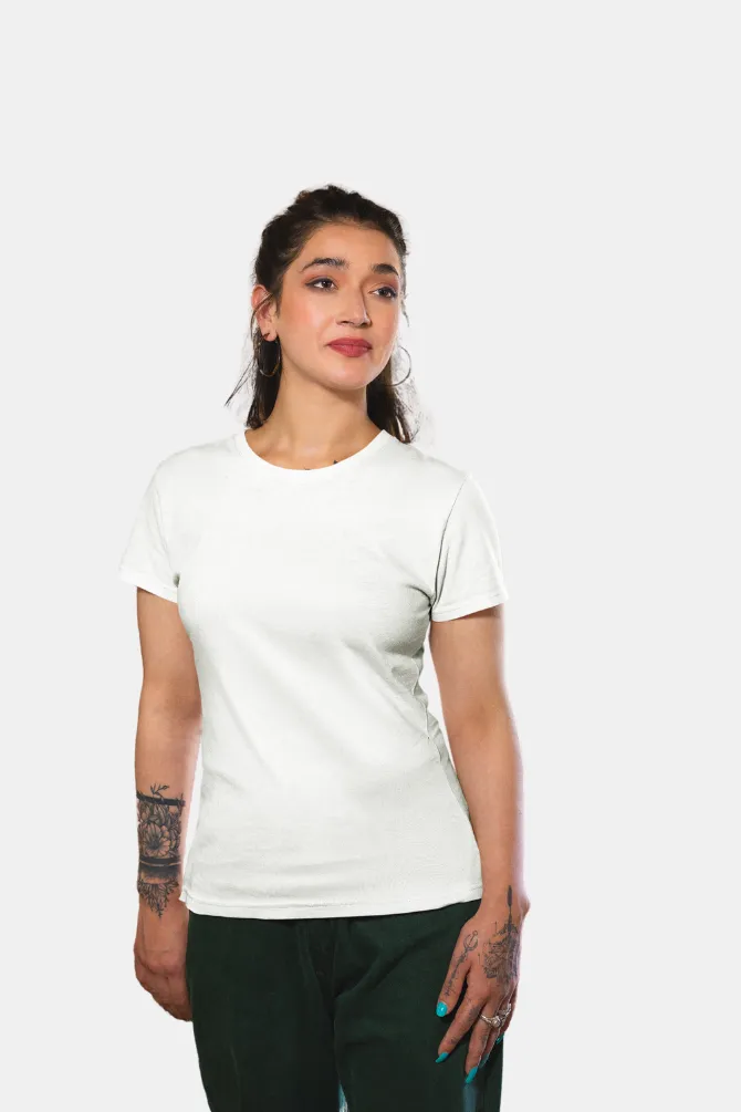 White T-shirt for women