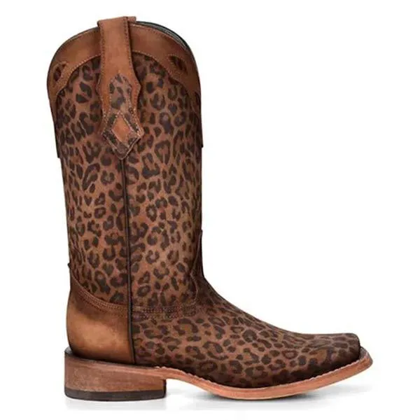 Women'S Vintage Leopard Rider Boots 97225077C